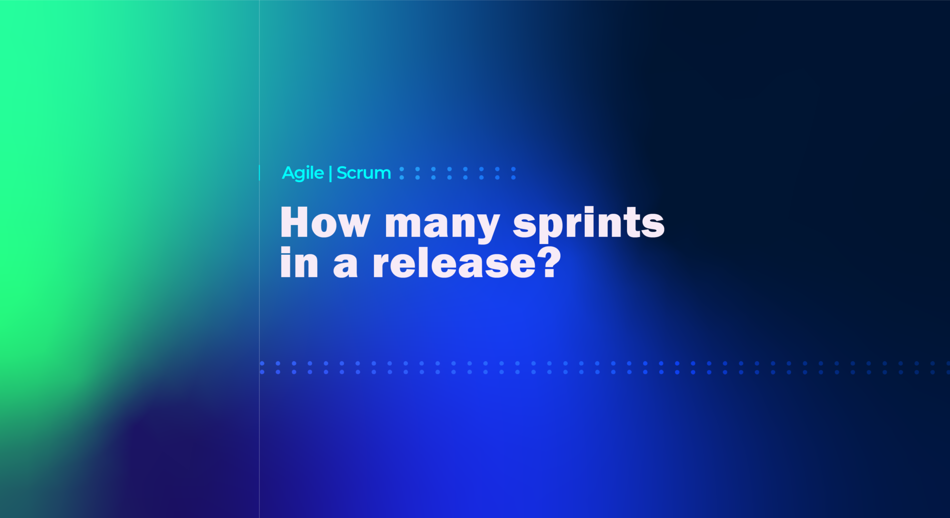 How sprints in a release?